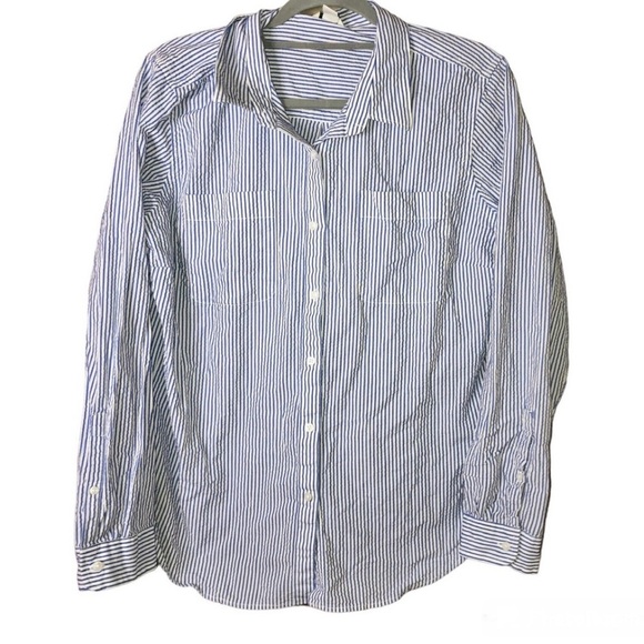 Blue Striped Men's Shirt - Picture 1 of 8